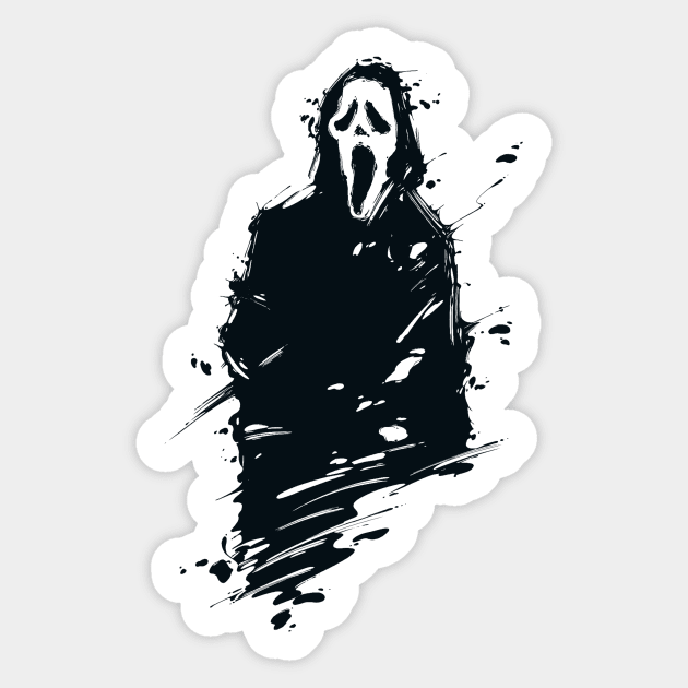 Scream Ink Sticker by Dagui